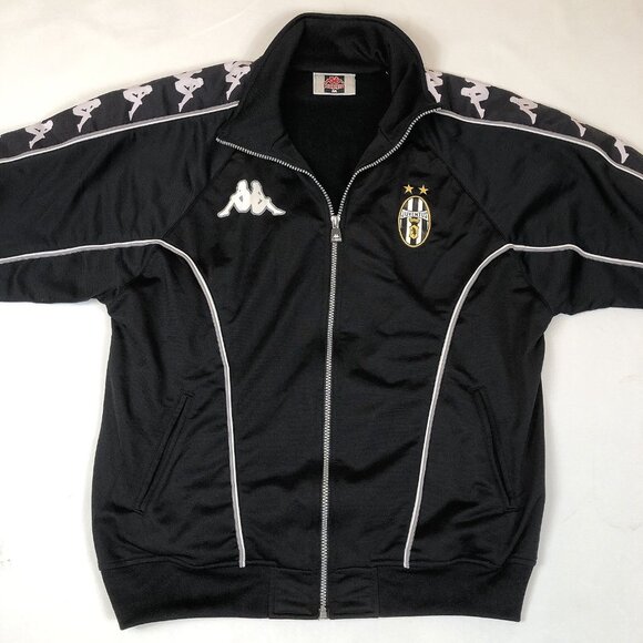 Kappa Juventus Team Warm Up Black Zip Jacket Size Men’s Size Medium Serie A - Picture 4 of 11